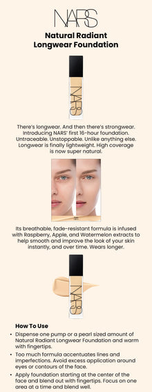 NARS Natural Radiant Longwear Foundation – Gobi