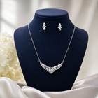 Crystal Leaf Jewelry Set 1