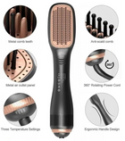 Joy Professional 2-in-1 Hair Styling Brush | Hot Air Dryer & Hair Straightener 2