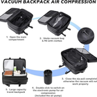 Traveling Bag Vacuum Compression With Air Pump Device 17-Inch Backpack, Waterproof Oxford Fabric 2