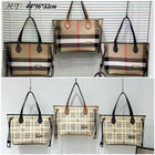 Burberry Inspired Tote Shopper Bag | Classic Check Design | 46×16×29cm 2