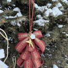 Chanel Inspired Luxury Car Hanger | Pink Tweed Ribbon & Gold Star Charm 2