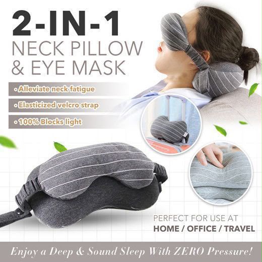 Foldable U-Shape Travel Neck Pillow | Soft Portable Neck Support Cushion | وسادة رقبة قابلة للطي