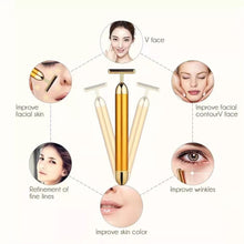 24K Golden Energy Vibrating Facial Massager & Beauty Bar