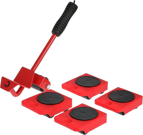 Furniture Mover Roller Set with Lifting Bar | 5-Piece Heavy Duty Moving Helper Kit | أداة تحريك الأثاث alternate view