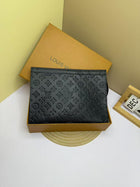 Monogram Canvas Men's Clutch Pouch | Luxury Designer-Style Zip Pouch with Gift Box | حقيبة كلاتش رجالي مونوغرام 6