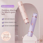 2-in-1 Dual-Head Electric Body Shaver for Face & Body - Pink 5