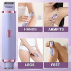 2-in-1 Dual-Head Electric Body Shaver for Face & Body - Pink 1
