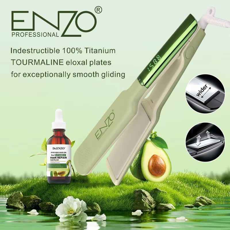 ENZO Ceramic Hair Straightener for Everyday Styling