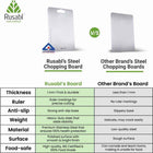 Stainless Steel Chopping Board for Kitchen 3