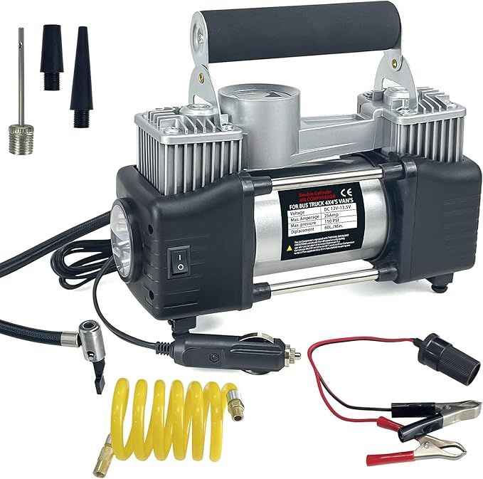 Portable Car Tyre Air Pump – Vehicle Inflator