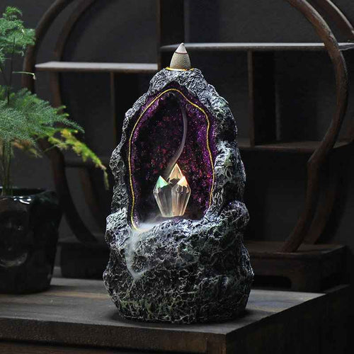Crystal Cave Backflow Incense Burner alternate view