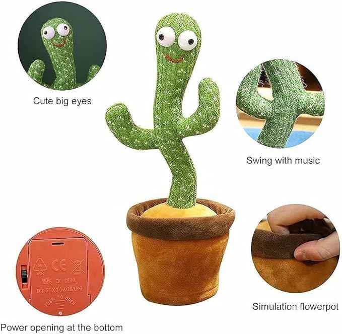 Dancing Cactus Toy – Singing, Mimicking & Battery-Operated Kids Toy