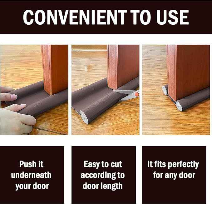 Door Draft Stopper Seal – PVC, Waterproof, Insulating Door Gap Guard
