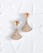 Bvlgari-Inspired Divas' Dream Fan Drop Earrings – Pavé Crystal | أقراط بتصميم بولغاري 1