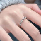 S999 Sterling Silver Winding Love Ring – Elegant Minimalist Design 6