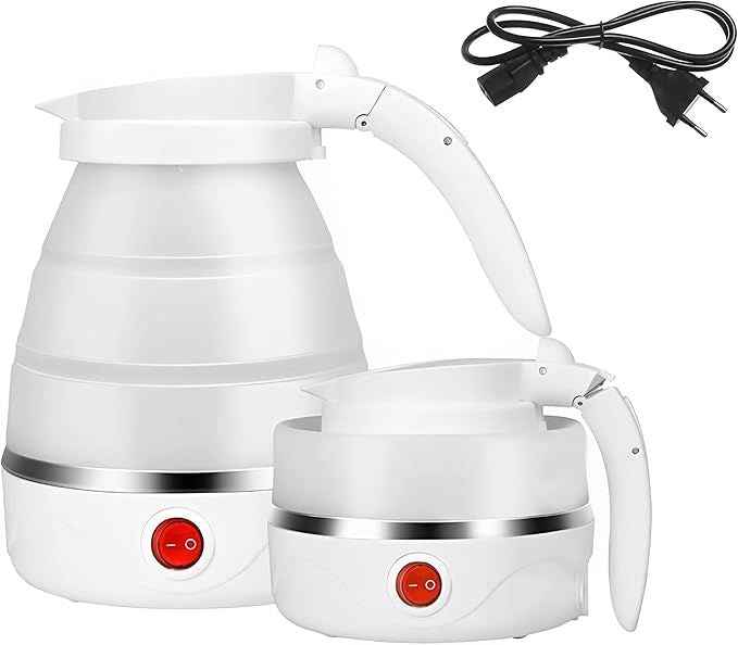 Foldable Portable Electric Kettle – Travel Size, Auto Shutoff, 3-5 Min Boil