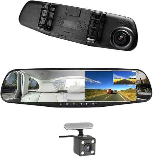 Vehicle Blackbox DVR – 1080p Touch Screen with Rear Camera