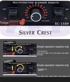 Electric Mixer Silver Crest with Meat Grinder 6