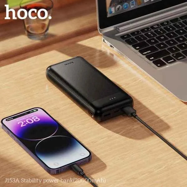 Hoco Power Bank – Slim Portable Charger with Dual USB Output