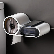 Toilet Paper Holder Installed on Wall - White Storage Holder