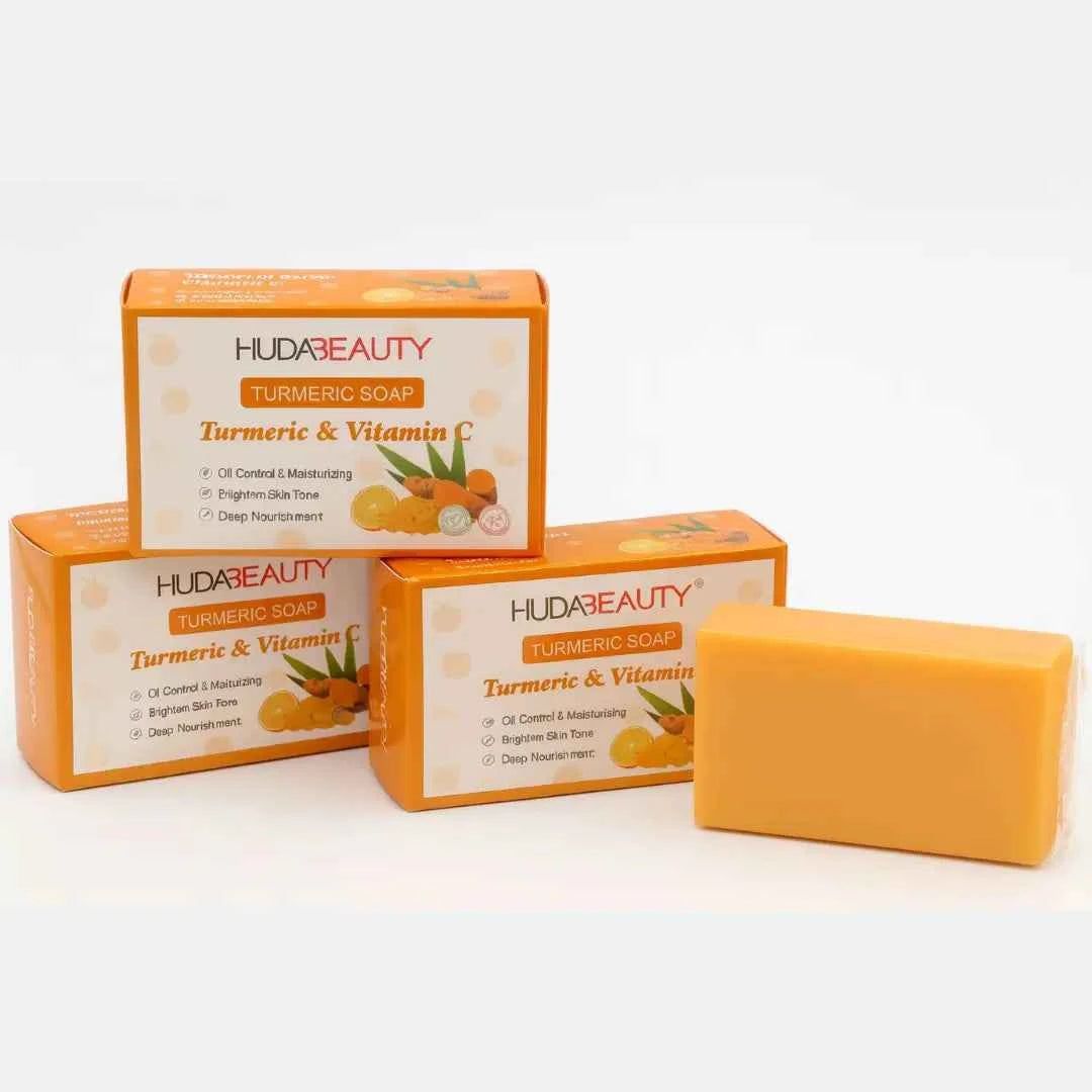 Turmeric + Vitamin C Soap Bar – Huda Beauty Listing