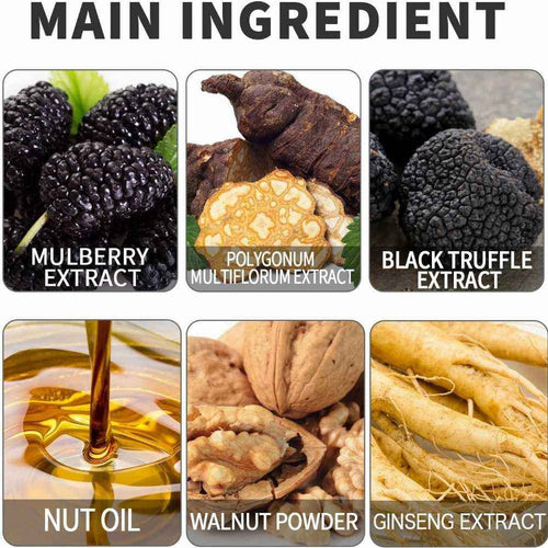 Black Fruit Hair Dye Cream – Natural Herbal Formula, Long-Lasting Color
