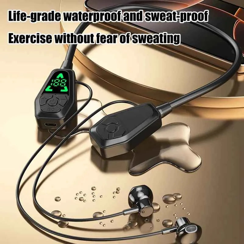 Wireless Stereo Neckband Earphones – Bluetooth & Built-In Microphone