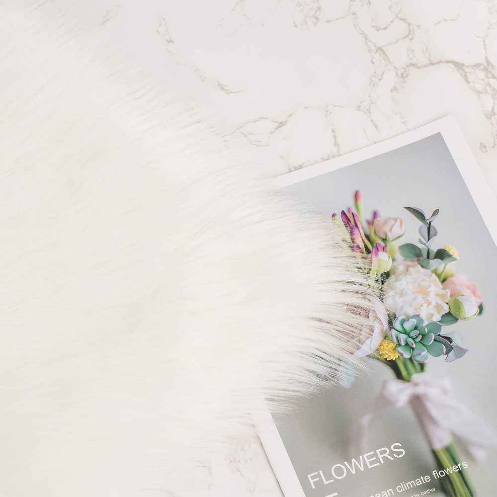 Decorative Faux Fur Throw Pillow Cover – Fluffy 2.5" Pile, Eco-Friendly