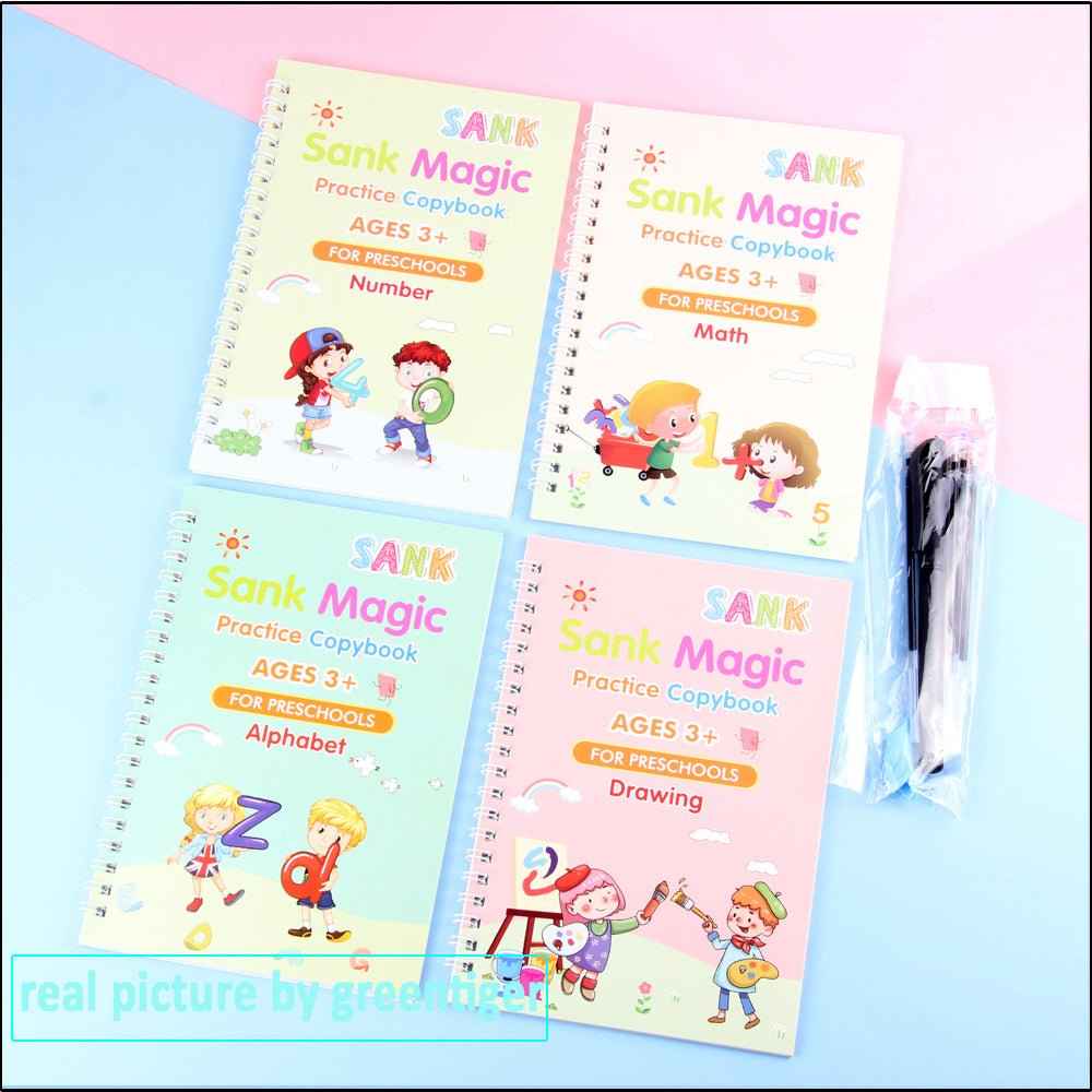 Reusable Handwriting Practice Book for Kids – Tracing Workbook