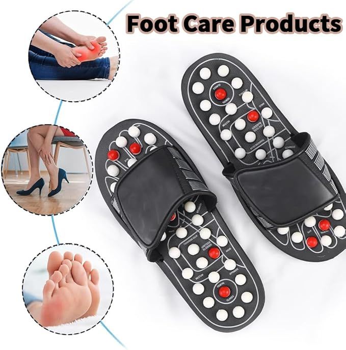 Massage Slippers – Rotating Acupressure Foot Massager, EVA Material