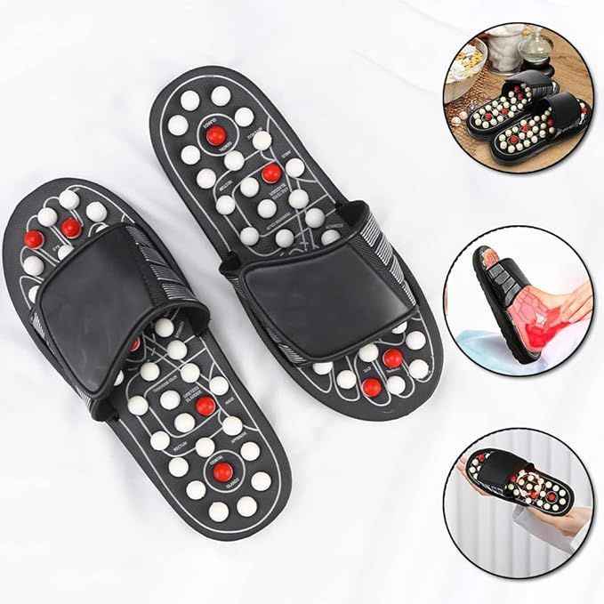 Massage Slippers – Rotating Acupressure Foot Massager, EVA Material