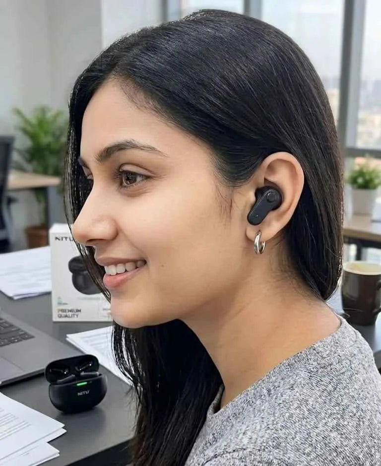 Nitu – Dual-Driver Bluetooth Earphones TWS Earbuds