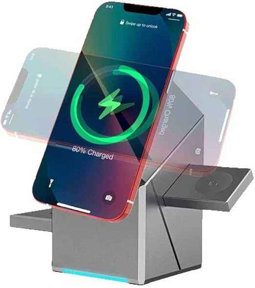 3-in-1 Magnetic Pop-Up Wireless Charger with Stand