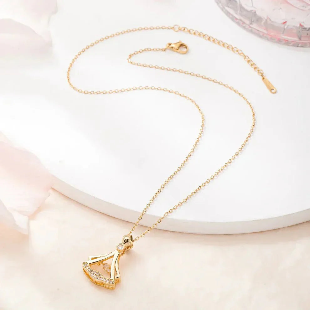 Rhinestone Pendant Necklace Majlis Mart