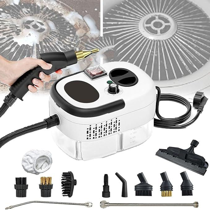 Pressurized Steam Cleaner – 2500W, High Temperature, Car & Home Deep Clean