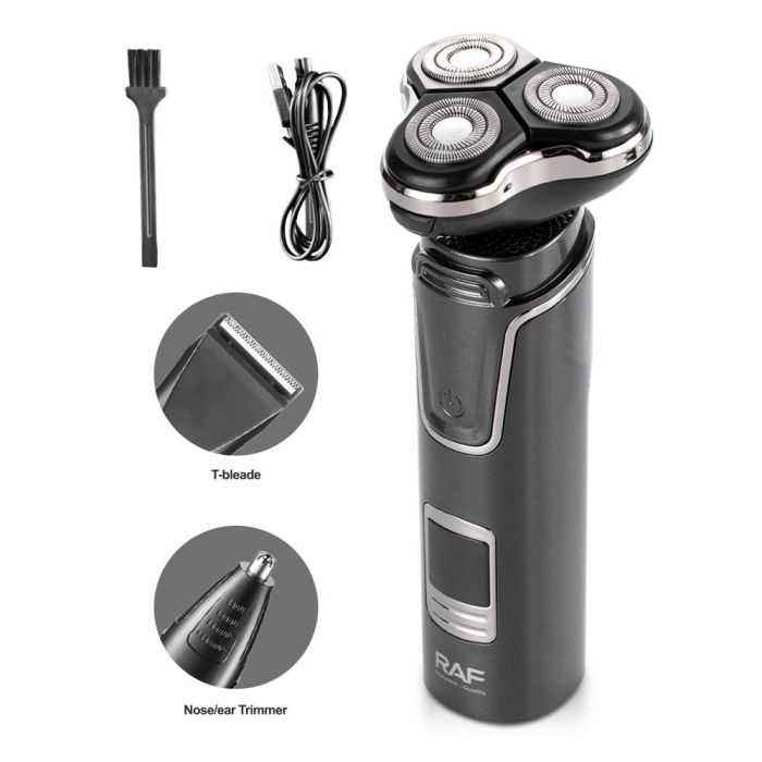 Raf 3 In 1 Rechargeable Shaver With Floating Magnetic Blade