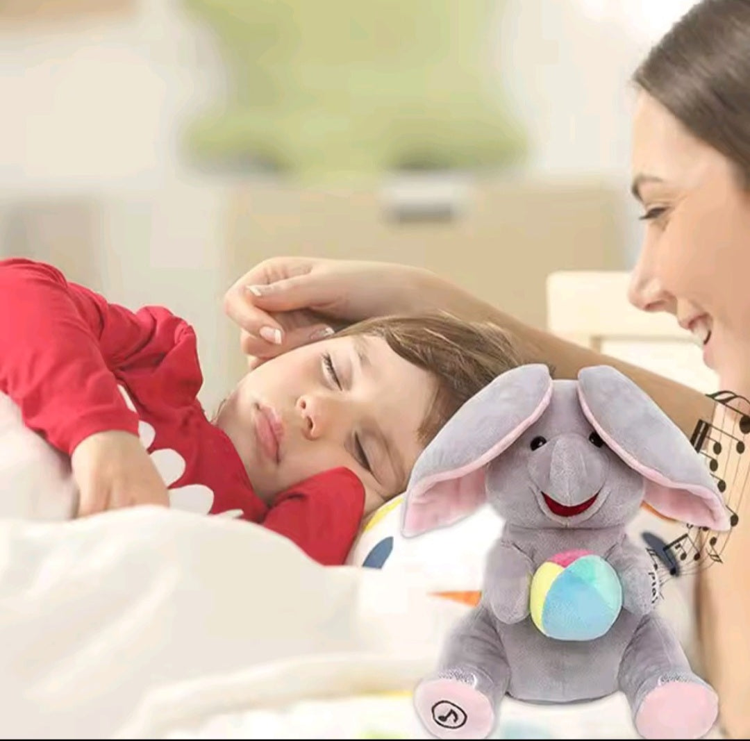 Musical Interactive Hide-and-Seek Elephant Plush Toy