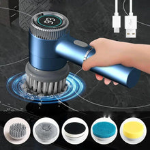 5-in-1 Electric Cleaning Brush with Interchangeable Heads