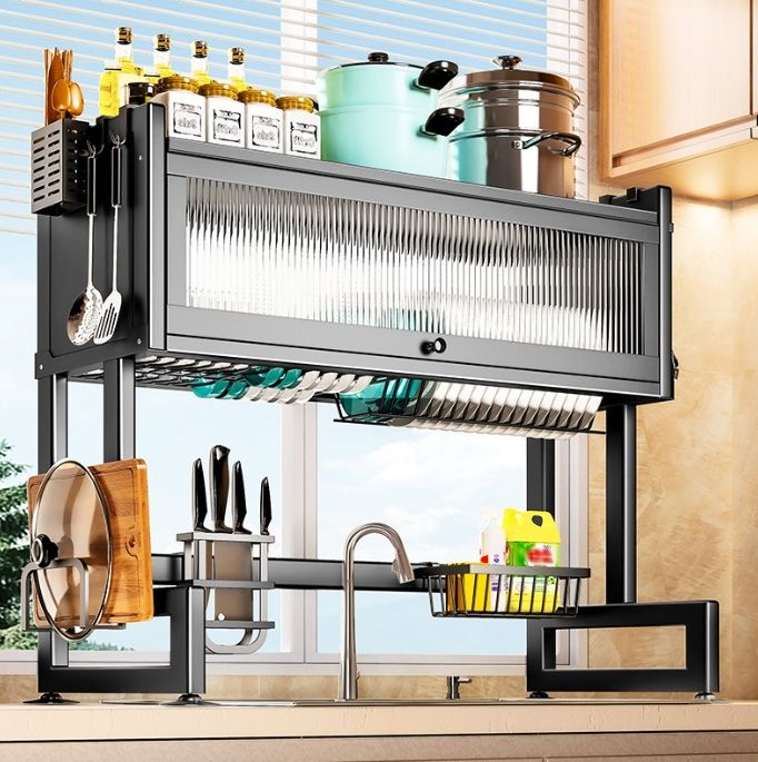 Kitchen Sink Shelf With Cabinet Door
