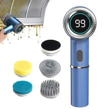 5-in-1 Electric Cleaning Brush with Interchangeable Heads