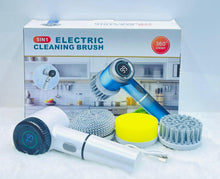 5-in-1 Electric Cleaning Brush with Interchangeable Heads