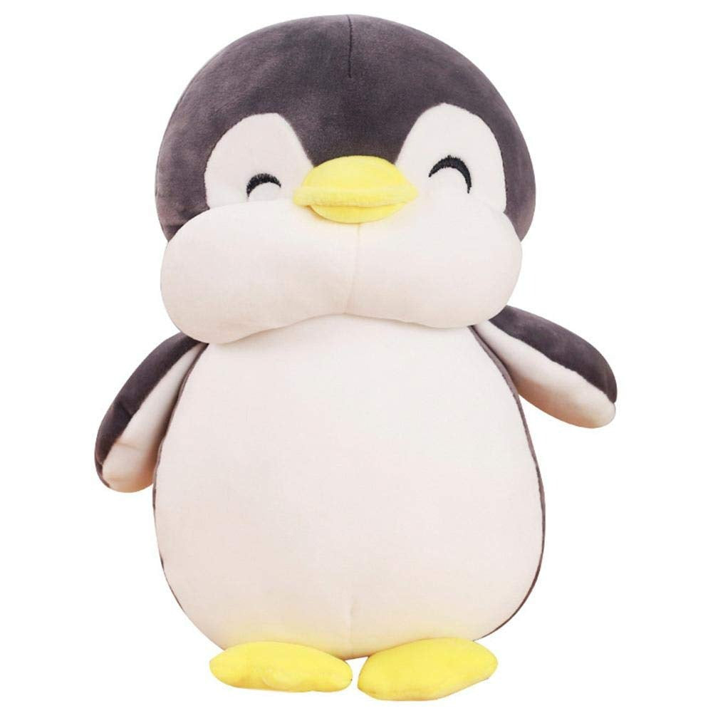 Black penguin plush toy alternate view