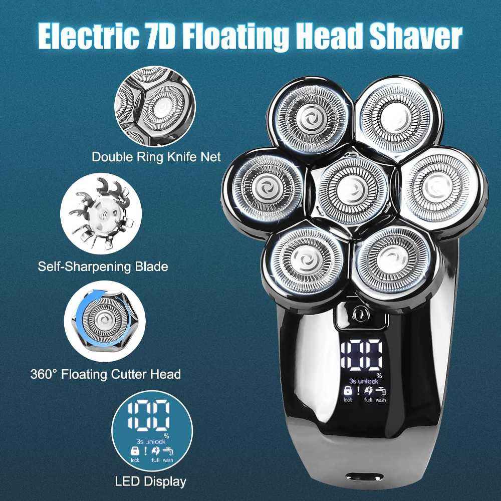Cordless 7D Bald Head Shaver for Men